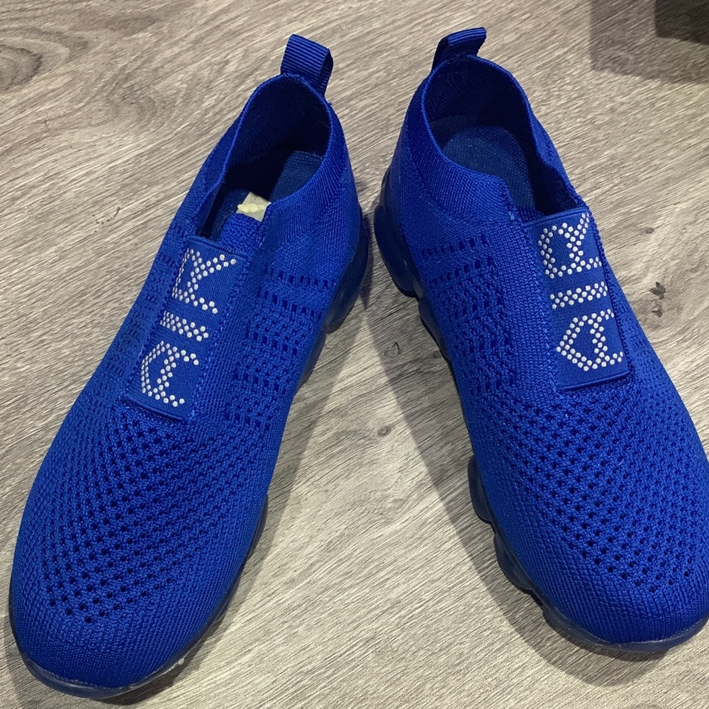 Blue Women's Athletic Slip-On Shoes